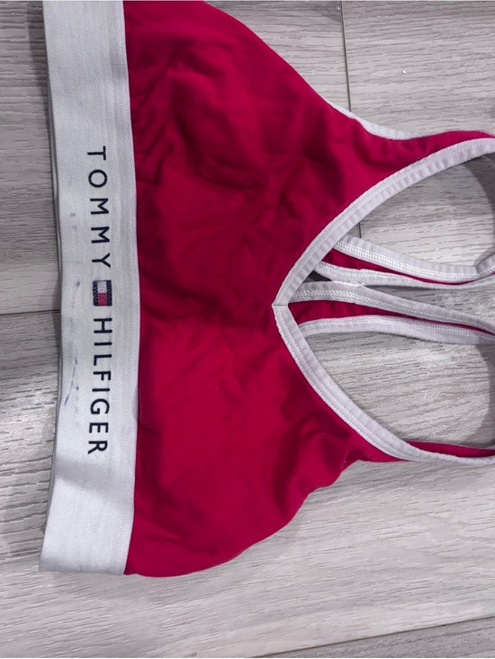 Tommy Hilfiger Other - Tommy Hilfiger Red & White Logo Sports Bra